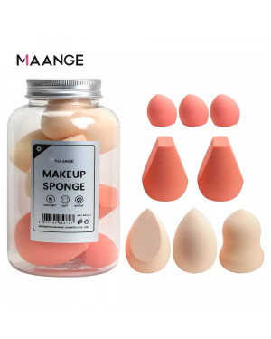 Maange 8pc Soft Makeup Sponge Puff Cosmetic Puff For Foundation Make Up Multiple Sizes Sponges