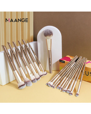 Maange Professional 18pcs Makeup Brushes Set Powder Foundation Eye Shadow Blush Blending Makeup Artist Tools Beauty Brushes Mag 5992j