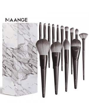 MAANGE14Pcs Professional Makeup Brush Set With Magnetic Case MAG 5892K0168D