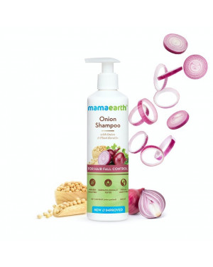 Mama Earth Onion Shampoo With Onion Oil & Plant Keratin 250 ML