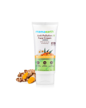 Mamaearth Anti-Pollution Daily Face Cream for Dry & Oily Skin with Turmeric & Pollustop® For a Bright Glowing Skin 80ml