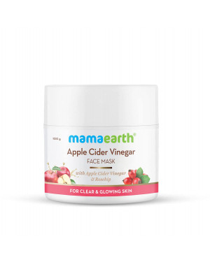Mamaearth Apple Cider Vinegar Face Mask For Glowing Skin & Clear Skin With Apple Cider Vinegar & Rosehip for Clear and Glowing Skin – 100 g