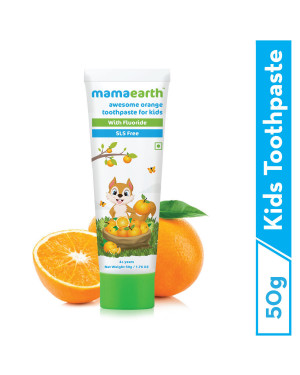 Mamaearth Awesome Orange Toothpaste For Kids 50g