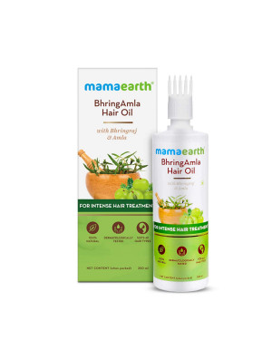 Mamaearth BhringAmla Hair Oil with Bhringraj & Amla – 250ml