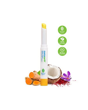Mamaearth Ubtan Tinted 100% Natural Lip Balm for lightening Dark Lips, With Turmeric & Saffron For 12 Hour Moisturization - 2 g