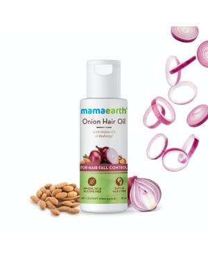 Mamaearth Onion Hair Oil for Hair Growth & Hair Fall Control with Redensyl 25ml
