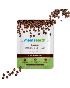 CoCo Bamboo Sheet Mask with Coffee and Cocoa for Skin Awakening - 25 g