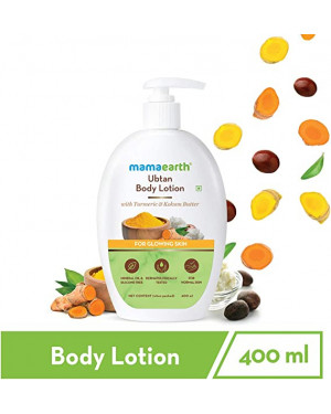 Mamaearth Ubtan Body Lotion with Turmeric & Kokum Butter for Glowing Skin – 400 ml