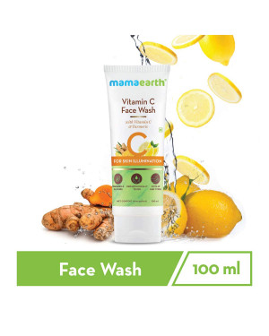 Mamaearth Vitamin C Face Wash With Vitamin C & Turmeric for Skin Illumination - 100ml