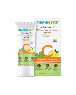 Mamaearth Vitamin C Oil-Free Moisturizer For Face with Vitamin C and Gotu Kola for Skin Illumination - 80 ml