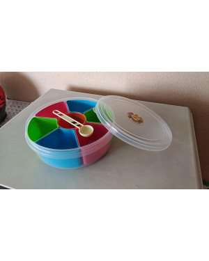 Gem Plastic Masala Box With 7 Compartments (TPT 504)