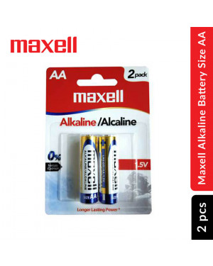 Maxell Alkaline Battery Size Aa 2 Pcs