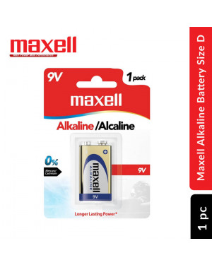 Maxell Alkaline Size 9v 1 Pc