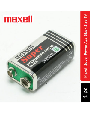 Maxell Super Power Ace Black Battery Size 9V, 1 pc