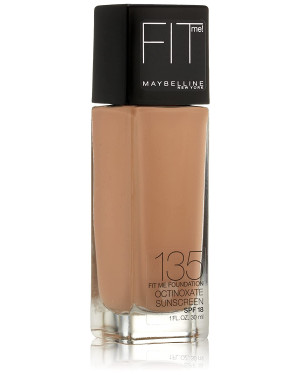 Maybelline New York Fit Me! Foundation, 135 Creamy Natural, SPF 18