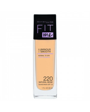 Maybelline Fit Me Luminous + Smooth Foundation Spf18 No.220 Natural Beige 30 Ml