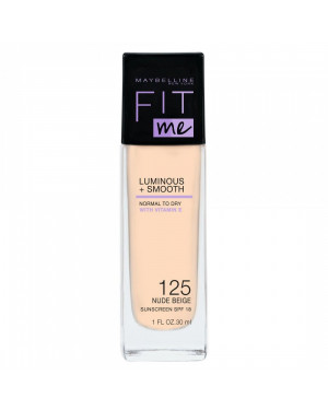 Maybelline Fit Me Luminous+smooth Foundation Spf 18 No.125 Nude Beige 30 Ml