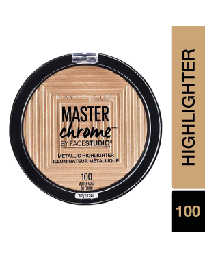 Maybelline FaceStudio Master Chrome Metallic Highlighter – Molten Gold 100 (6.7gm)