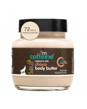 Mcaffeine Body Butter For Dry Skin For Women & Men (250Gm) | Shea Butter Moisturizer With Cocoa Butter & Caffeine | Body Cream For 72Hrs Moisturization | Non-Sticky For All Skin Types