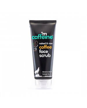 mCaffeine Coffee Exfoliating Face Scrub for Fresh & Glowing Skin (100gm) | Tan Removal Scrub for Face, Removes Blackheads & Dirt | With Caffeine & Walnut | For Men & Women & All Skin Types