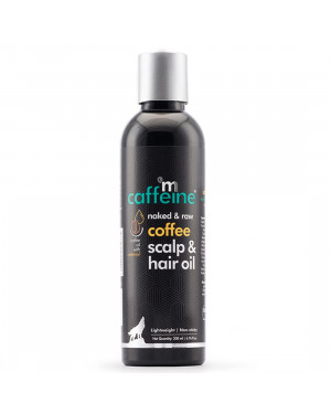 mCaffeine Coffee Scalp & Hair Oil (200ml) for Boosting Hair Growth | With Redensyl and Argan Oil | Lightweight & Non Sticky | Strengthens Hair and Nousrishes Scalp | SLS Free