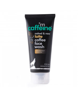 mCaffeine Coffee & Milk Face Wash for Dry Skin | Hydrating Face Wash with Almond Milk & Shea Butter for 24Hr Moisturization | Daily Use Face Cleanser for Women & Men | Natural & 100% Vegan (75ml)