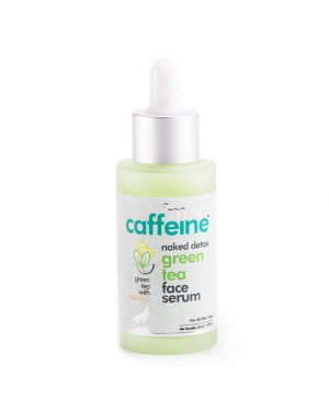 mCaffeine Vitamin C Green Tea Face Serum for Glowing Skin with Hyaluronic Acid | Reduces Dark Spots, Pigmentation & Prevents Sun Damage | For Men & Women | SLS & Paraben Free | 40ml