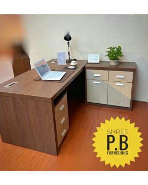 MDF Executive L-type Office Table study table 1.6m
