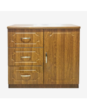 MDF Wood Multipurpose Three Drawers One Door Cabinet