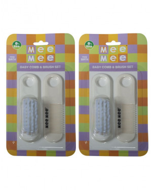  Mee Mee Comb Brush Set MM-3825 White Pack of 2
