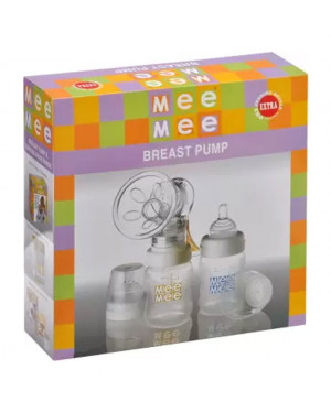 MeeMee Breast Pump with Feeding Bottle Set - Manual MM-80207