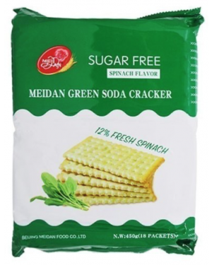Meidan Spinach Green Soda Cracker 450Gm