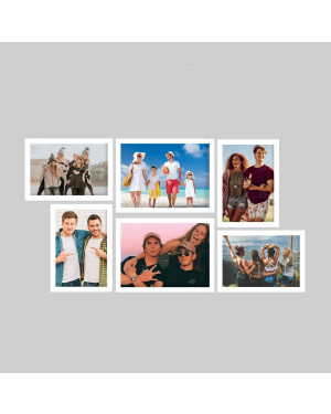 Memory Wall Collage Photo Frame - Set of 6 Photo Frames