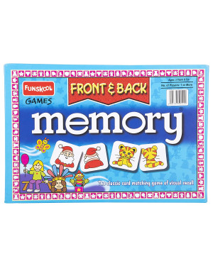 Funskool Memory Front & Back,Educational matching picture game for children, kids & family, 1 - 4 players, 5 & above