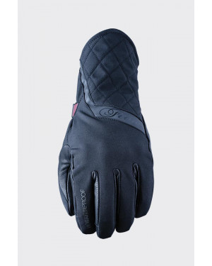 FIVE MILANO EVO WP Black Women Gloves with Knuckle Protection for Motorcycle/Scooter