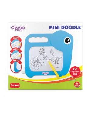 Funskool Mini Doodle,Erasable Magic Slate,Portable & Educational,3 Years & Above ,Preschool Toys- Multicolour
