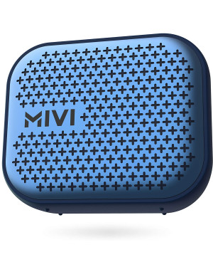 Mivi Roam 2 Bluetooth 5W Portable Speaker,24 Hours Playtime,Powerful Bass, Wireless Stereo Speaker with Studio Quality Sound,Waterproof, Bluetooth 5.0 and in-Built Mic with Voice Assistance-Blue