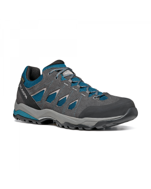 Scarpa Moraine Gtx Protective For Hiking On Mixed Terrains, Waterproof Shoes Ocean Blue-storm Gray- Branded Shoes
