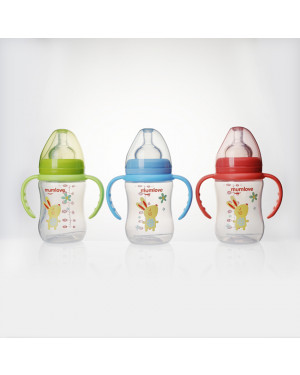 Mumlove Wide Neck PP Baby Bottle With Handle 180ml BPA Free B6060-H