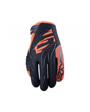 FIVE MXF 3 Black/Fluo Orange Offroad Gloves for Motorcycle/Scooter