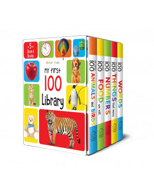 My First 100 Library 5 Borad Books by Wonder House