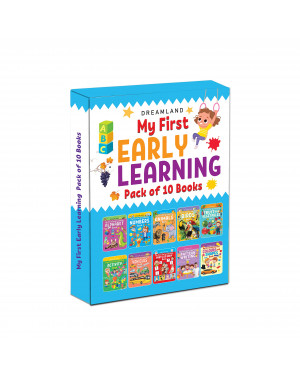 My First Early Learning - Pack of 10 Books - Alphabet, Numbers, Animals, Birds, Fruit and Vegetables, Vehicles, Parts of the Body, Colours and Shapes, Pattern Writing, Activity