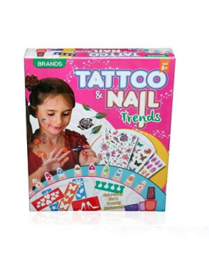 Brands Tatto & Nail Trends Makeup Art Parlour Set Game For Girl 8 Year+