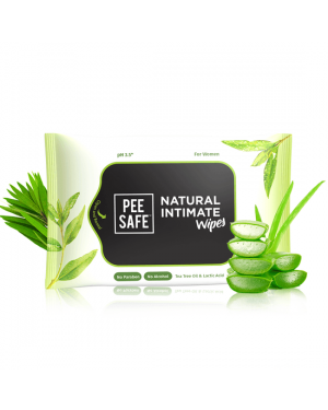 Pee Safe Tea Tree & Witch Hazel Natural Intimate Wipes (10 Wipes)