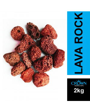 Natural Red Lava Rocks 2kg for Aquarium Filtration, Aquascape, BBQ Grill Lava Rock 