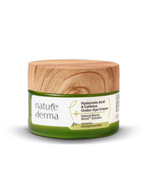 Nature Derma Hyaluronic Acid & Caffeine Under-Eye Cream With Natural Biome-Boost Solution