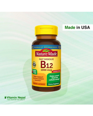 Nature Made Fast Dissolve Vitamin B12 1000 mcg – 60 Tablets