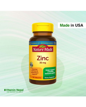 Nature Made Zinc 30mg | Vitamin Supplement – 100 Tablets
