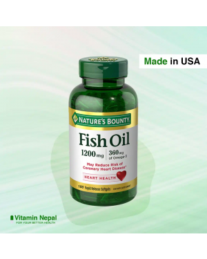 Nature’s Bounty Omega-3 Fish Oil – 180 Softgels