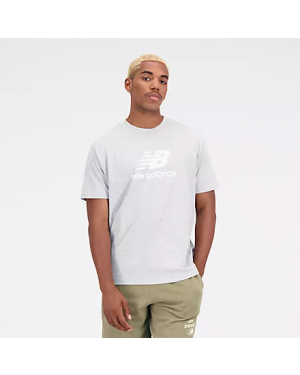 New Balance Mt31541 AG - Essentials Stacked Logo Cotton Jersey Short Sleeve T-shirt Tee